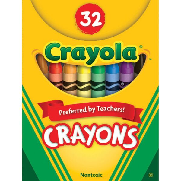 Crayola  Crayons, w/Tuck Box, Nontoxic, 3-5/8"x5/16", 32/PK, AST Thumbnail